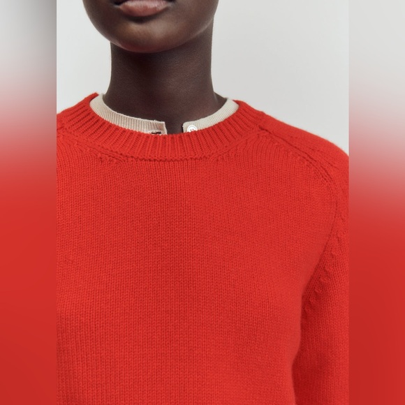 &daughter rosh red wool crewneck in large - Picture 4 of 5